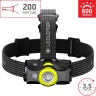 Аккумуляторный налобный фонарь LED LENSER MH7 черно-желтый 502154